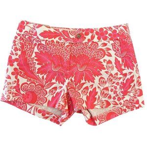 NWT J. Crew Printed Floral Preppy Chino Tennis Prep Resortwear Shorts Size 0